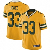 Nike Men & Women & Youth Packers 33 Aaron Jones Yellow NFL Vapor Untouchable Limited Jersey,baseball caps,new era cap wholesale,wholesale hats